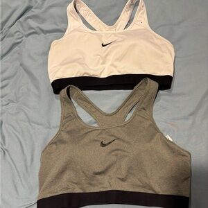 Nike Women's Sports Bra Duo - White and Gray